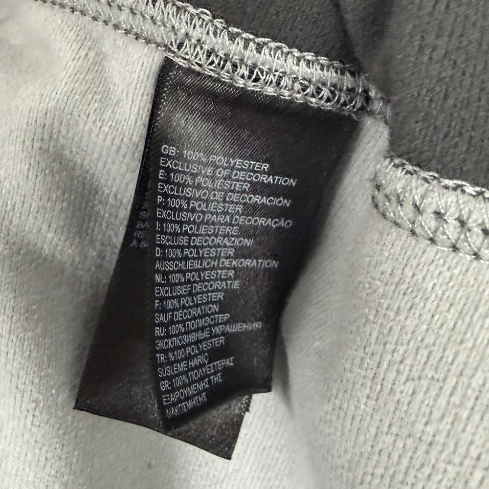 The North Face TKA 100 Glacier 1/4 Zip Pullover Mens‎ Medium Gray Black Gorpcore